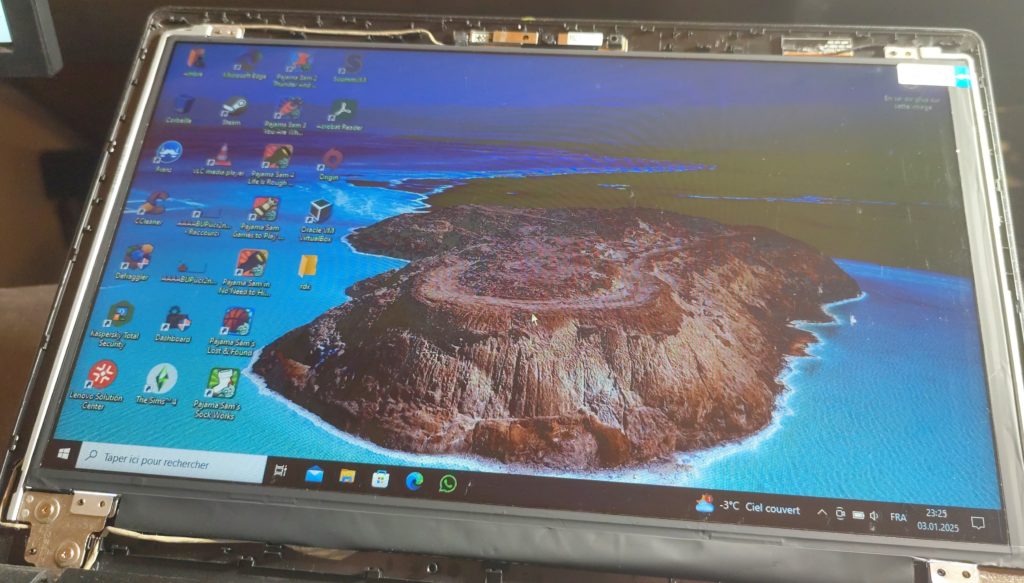 Après changement d’écran Lenovo
