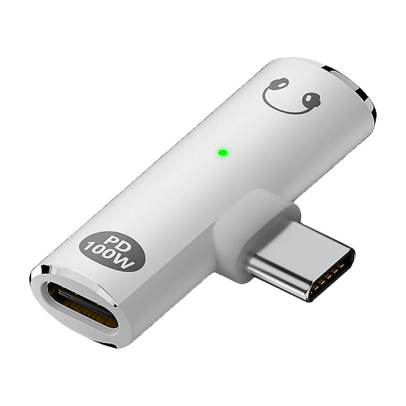 Adaptateur USB-C vers Jack 3,5 mm + USB-C PD 100 W – 2-en-1