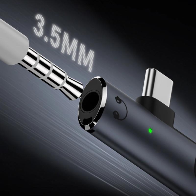 Adaptateur USB-C vers Jack 3,5 mm + USB-C PD 100 W – 2-en-1 – Image 3