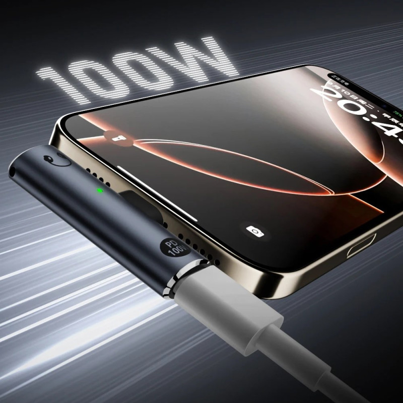 Adaptateur USB-C vers Jack 3,5 mm + USB-C PD 100 W – 2-en-1 – Image 2